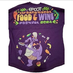 Disney Parks Epcot Food and Wine 2024 Figment Spirit Jersey Size M